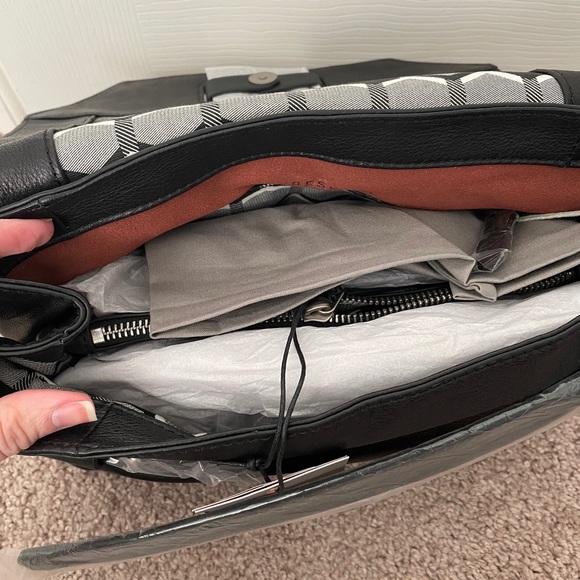 Liebeskind Berlin Studded Top Flap Leather Satchel - Picture 4 of 6